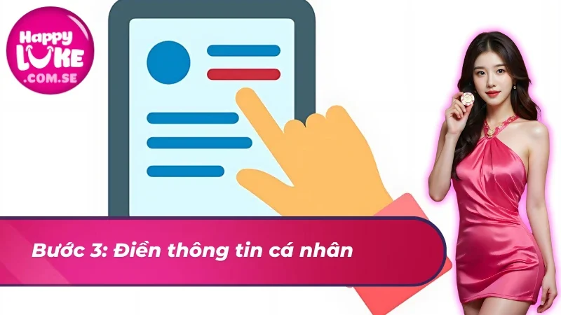 Điền thông tin đăng ký HAPPYLUKE cực chuẩn